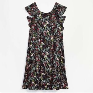 Loft Women's garden ruffle floral dress size L